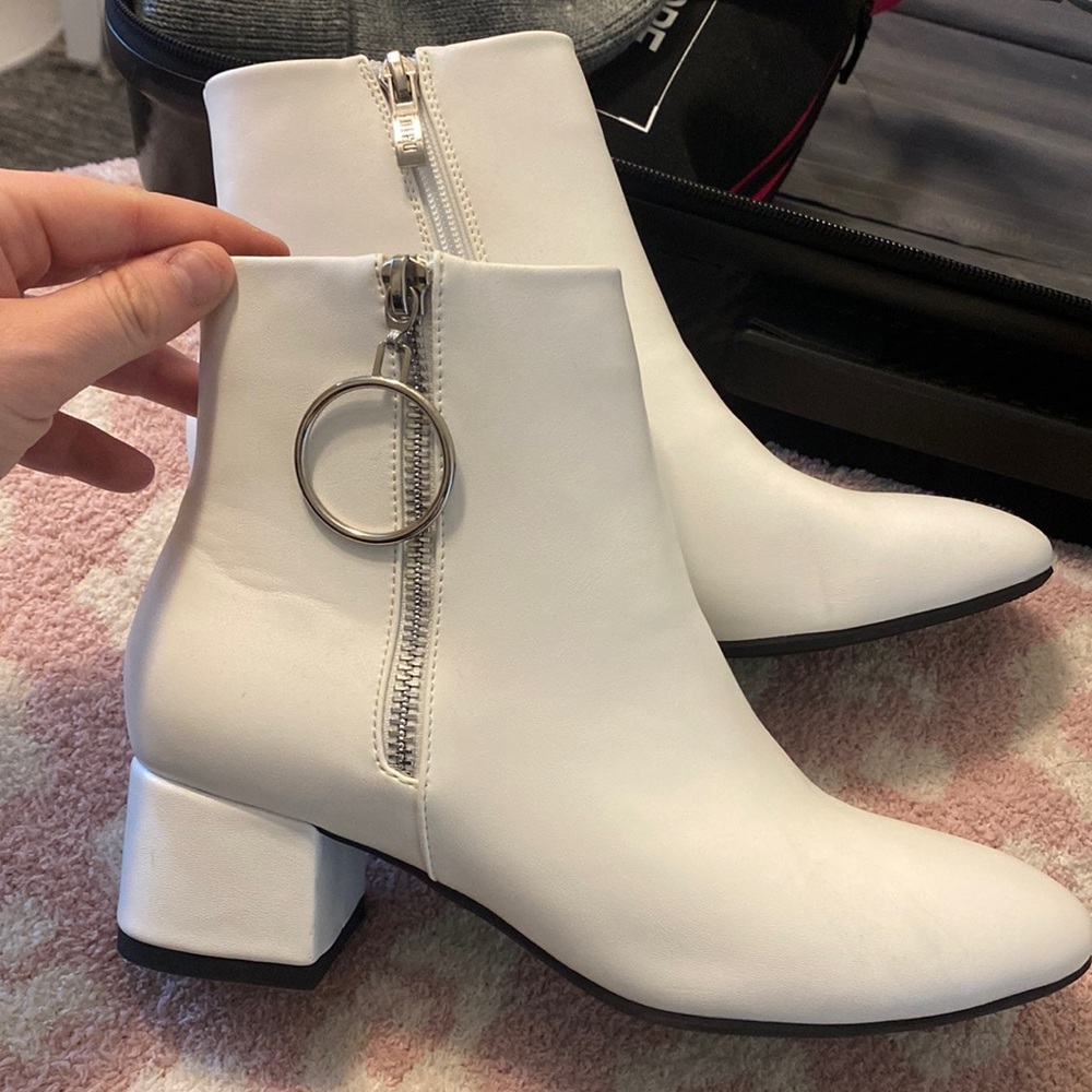 White booties
